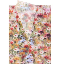 Hjvvr Flower Tissue Paper,20sheets Colorful Tissue Wrapping Paper,50x35cm Floral Gift Wrapping for Birthday Wedding Christmas
