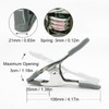 1 Piece White Metal Clamps Chrome Plated Tarpaulin Clamp Heavy