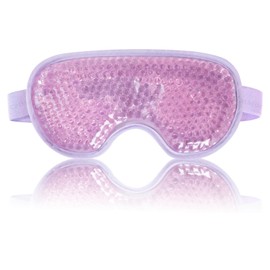 CatMoz Gel Cooling Eye Mask, Relax Eyes, Sleep Sleep Effectively for Swelling, Hot and Cold Reusable, 5 Colors (Purple)