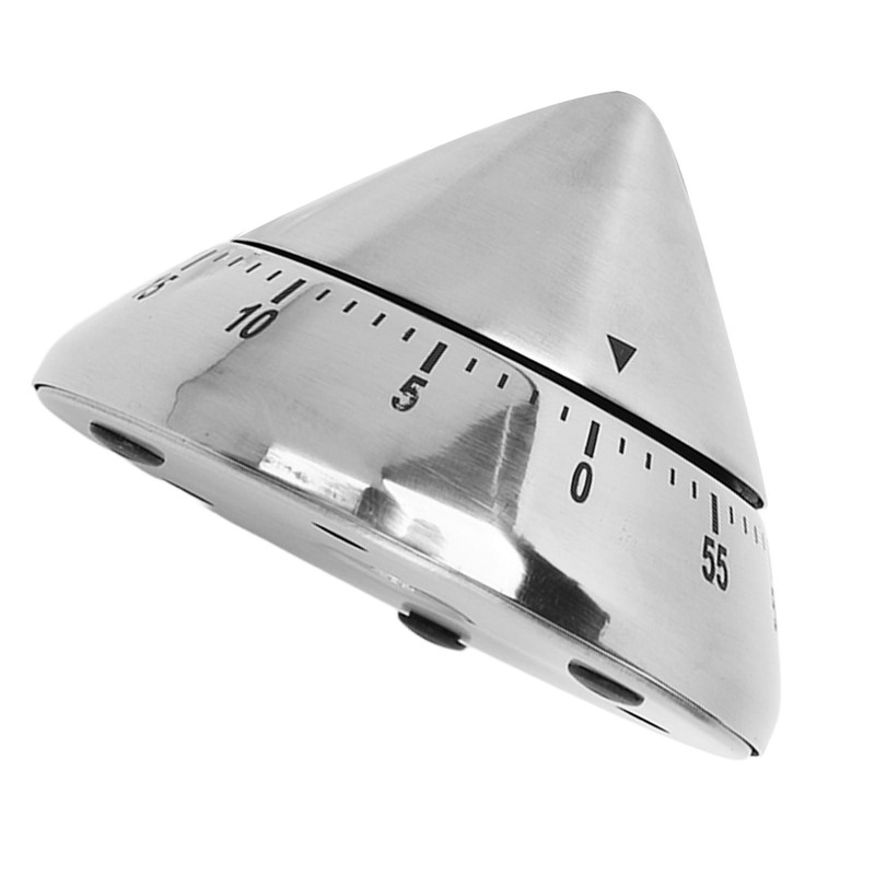 Pointed Mechanical Timer Clear Scale Stainless Steel Cooking Mechanical Reminder