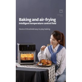 New Air Fryer Compact Large 12QT Convection Oven, 15-in-1 Reduce Oil by 95%