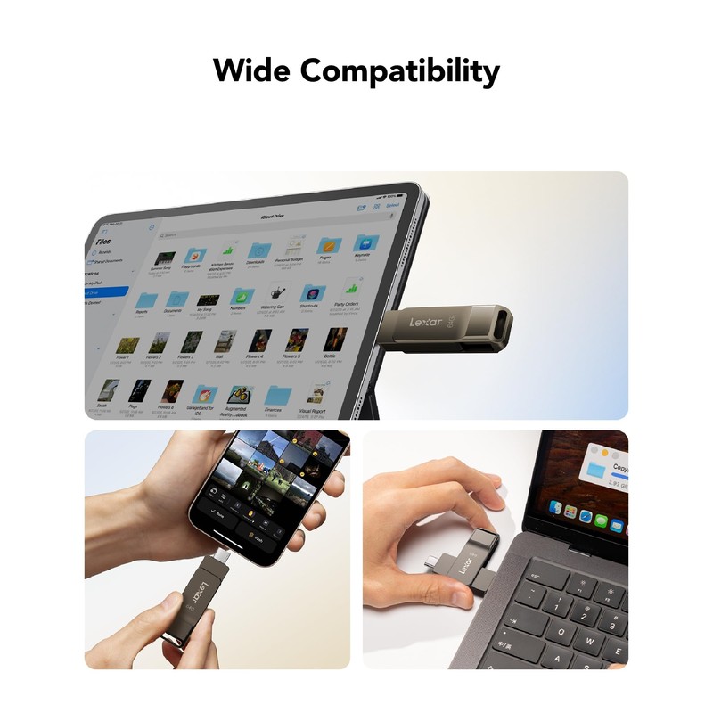 LexaLexar D40E 64 GB Dual USB Drive, Chiavetta USB Type