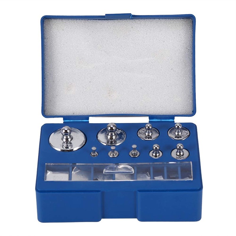 EVTSCAN Latest 17Pcs 211.1g 10mg-100g Grams Precision Calibration Weight Set