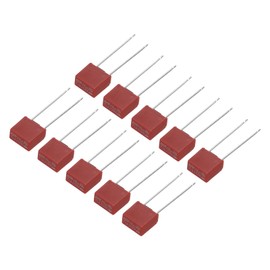 sourcing map 25Pcs DIP Mounted Miniature Square Slow Blow Micro Fuse for Electronic Parts PCB LCD Repair, T1A 1A 250V, Red
