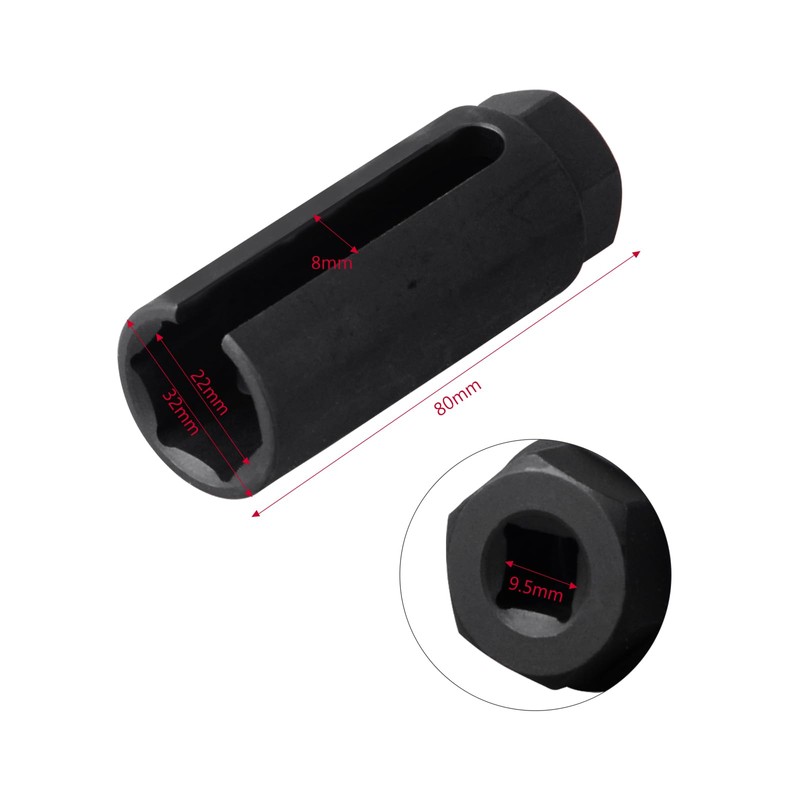 Oxygen Sensor Socket 3/8" Square Drive x 7/8in (22mm) with