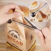 JIZZU 12Pcs Metal Measuring Spoons Sets with Ruler Scoop &