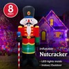 FARONZE Christmas Inflatable Nutcracker Soldier Blow-up Lighted Indoor & Outdoor