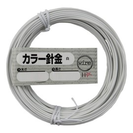 DAIDOHANT 10155928 Wire [Vinyl Coating] Color Wire White (White) [Thickness] #20 (0.9 mm) x [Length] 66.4 ft (20 m)