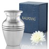 Aerospace-Grade Aluminum Urn for Adult Male Ashes - Lightweight Cremation