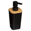 Naturéo Soap Dispenser 200 ml Black Polystyrene and Bamboo Dimensions