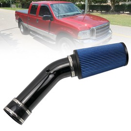 Frtcaty 4" Air Intake System Air Intake Pipe with Oiled Filter Compatible with Ford F250 F350 F450 7.3L Powerstroke Diesel 1999.5-2003