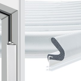 26 ft Door Weather Stripping Door Seal，Door Seal Strip for Door Frame， Door Exterior Door Weather ，for Large Gap and Easy Installation ，(White) (8m* Doorsealing Strip White)
