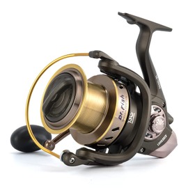 Dr.Fish Long Shot 10000 Carrete Giratorio de Agua Salada, Carrete de Pesca de Surf, 13+1 BBS, 40 Libras de Arrastre máximo, Ultra Alta Capacidad, Carrete de fundición de Surf Resistente Carrete de