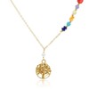 ablime | Collar dorado para mujer con dije de árbol