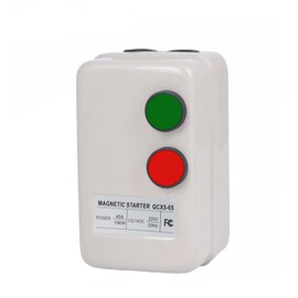 XLWJBES Magnetic Motor Starter 220V Magnetic Electric Motor Starter for Air Compressor, 3-Phase/Single-Phase Switch Magnetic Starter