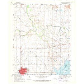 YellowMaps Cherokee North OK topo map, 1:24000 Scale, 7.5 X 7.5 Minute, Historical, 1969, Updated 1971, 27.4 x 22.5 in - Polypropylene