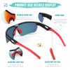 Vcarsian Kids Sunglasses Youth Baseball Sun Glasses Polarized Sports TR90