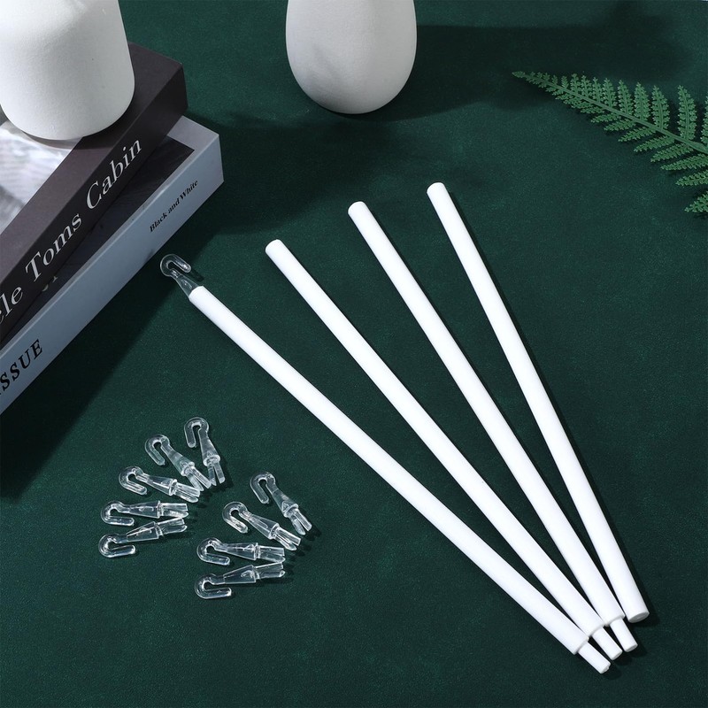 Cabilock Detachable Blind Rods Wand Vertical Replacement with Hook,46Blinds Handle