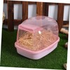WOONEKY Chinchilla Sand Bath House for Pets Plastic Hamster Bathtub