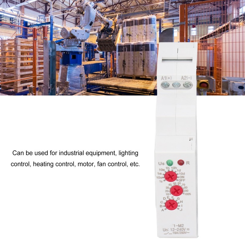 Time Relay Multifunctional Normally Open DIN Rail Delay Timer Switch