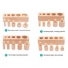 Cylinder Socket Toy Beech Wood Educational Knobbed Cylinders Blocks for