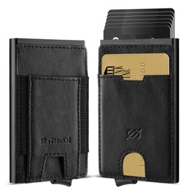 SkaTtesKai Wallet, Black texture, Minimalist