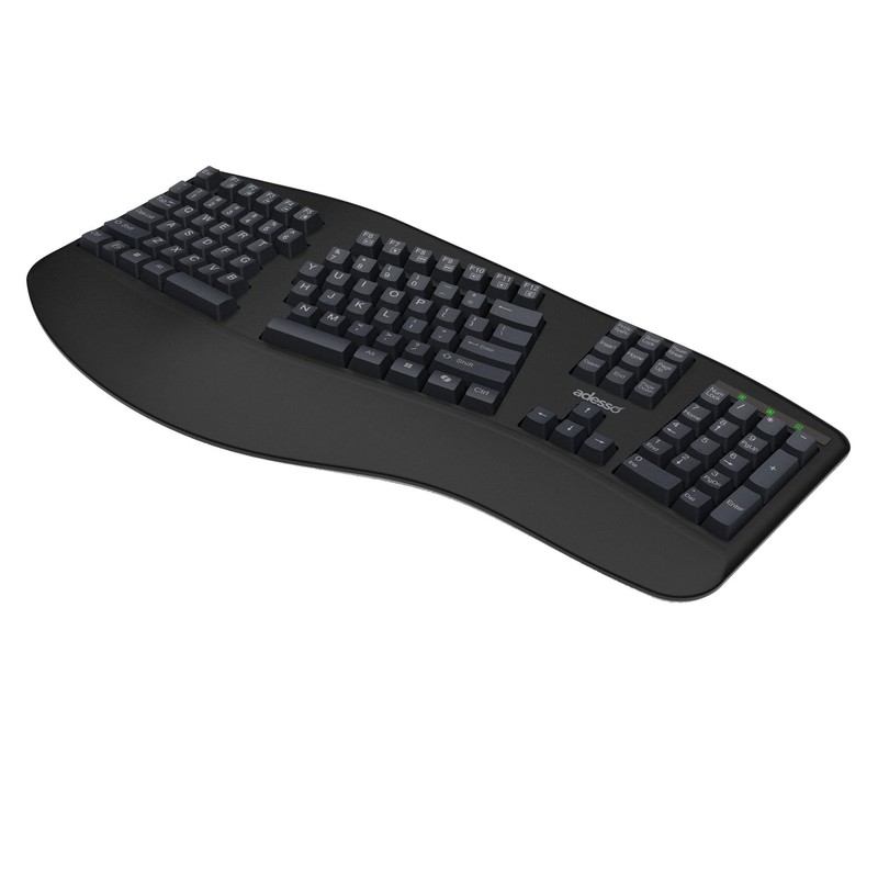 ADESSO EasyTouch 150 Ergonomic Wired Mechanical Keyboard with Cherry MX