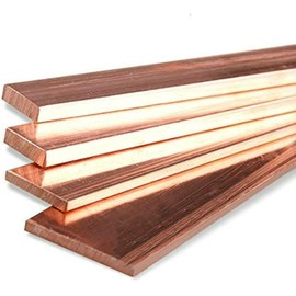 T2 99.95% pure copper bar copper sheet pure copper strip red copper strip, thickness 3/4/5mm, width 8/15/20/30/40/50mm, length 100/200/300/400mm (4x40x300mm)