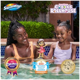 Swimways Gabby’s Dollhouse Gabby Floatin' Figures, Swimming Pool Accessories & Kids Pool Toys, Gabby's Dollhouse Party Supplies & Water Toys for Kids Aged 3 & Up