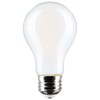 Satco S12466 8 Watt A19 LED Bulb, Soft White, 2700K,