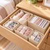 Foldable Underwear Organizer for Drawer Storage – 6/12-Piece Polyester Set