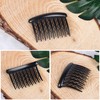 WBCBEC 18 Pieces Plastic Teeth Hair Combs Tortoise Side Comb