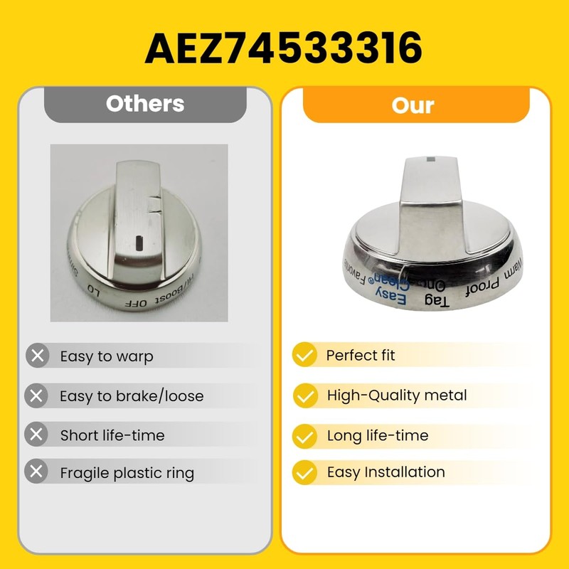 AEZ74533316 Range Oven Selector Knob Replacement for PD00057545 Compatible with