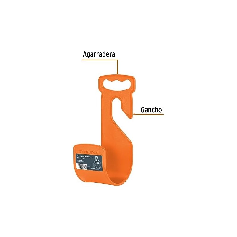 Gancho para manguera de jardín Truper GA-MA-N – Compacto, resistente