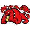 1 Sheet - Bulldog Dog Red Sticker Motorsport Motocross Car