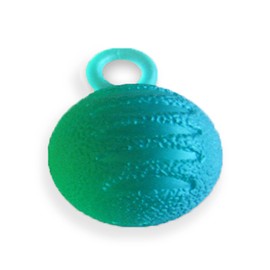Rehabilitation Advantage Hand Grip Finger Therapy Exercise Ball with Loop, Green