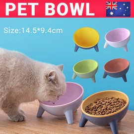 Raised Cat Bowl Pet Feeder Pet Bowl Elevated Dog Bowls 15° Tilted Pet Water Bowl, Sturdy Design, Suitable for Cats and Small Dogs