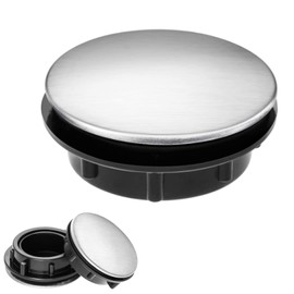 1pcs Sink Hole Cover,Stainless Steel Sink Tap Hole Cover Kitchen Faucet Hole Cover,Kitchen Faucet Tap Hole Stopper,Sink Overflow Covers Sink Accessories for Bathroom Kitchen,Suitable for 28-38mm