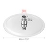 QWORK® 8-Inch Rainfall Shower Head, 360° Adjustable Shower Head, Round