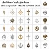 TREEWETO Men's Double Albert Chain Pocket Watch Curb Link Key