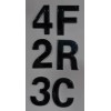 BUILDINGSIGNS.COM Apartment Number Sign/Mailbox Number Sign, Number 9 (Black,3D, ...-REF24-1027