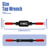 Mesee Adjustable Tap Wrench Plastic Dipped Handle Thread Tap Holder