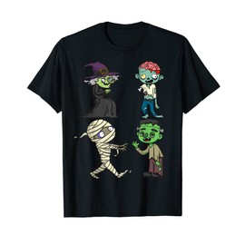 Zombie, Witch, Mummy Frankenstein Costume For Boys Girls Kid T-Shirt