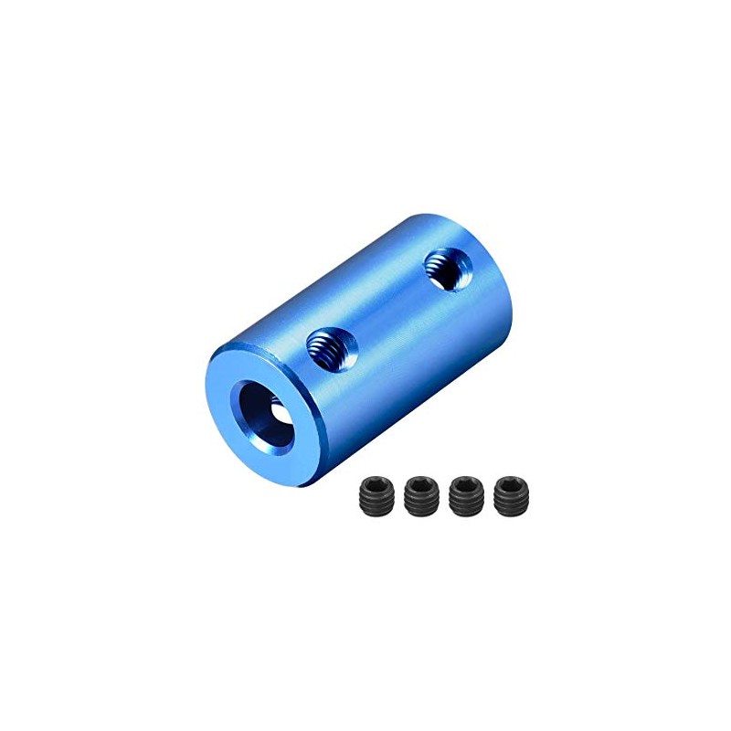 sourcing map 6mm to 6mm Bore Rigid Coupling Set Screw