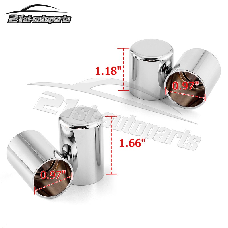 21ST Chrome Rear Docking Hardware Magnet Cover Caps for Harley-Davidso