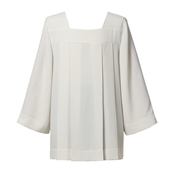 ANDHOM Catholic Premium Clergy Vestment Set - Elegant White Surplice