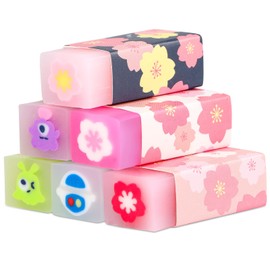 Pencil Erasers,Cute Pencil Eraser Cartoon Eraser Pencil Rubber Standard Pencil Erasers for Students Kids, School Office Home Supplies Prize Gifts Party Favors