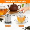 2-Pack Loose Leaf Tea Infusers, 316 Stainless Steel Strainers with