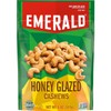 Emerald Nuts, Honey Glazed Cashews, 5 Oz, Resealable Bag (Pack