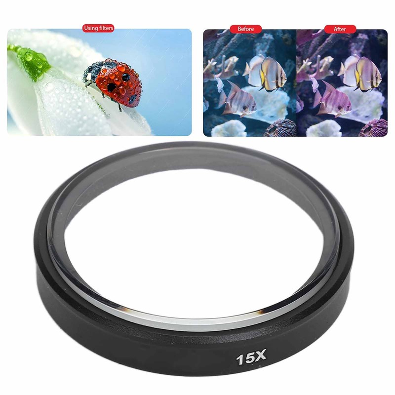 Close Up Macro Filter 15X Magnification HD Coating Optical Thin